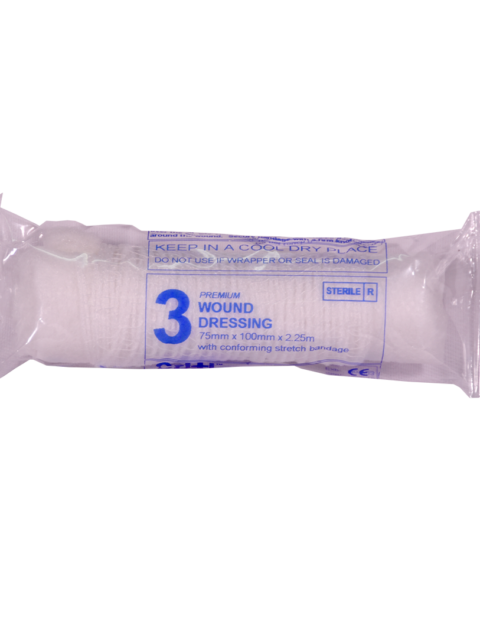 First Aid Dressing No 3 – Pad Size 75mmx75mm