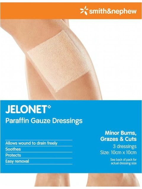 Jelonet Gauze Dressings 10cm x 10cm – 3s