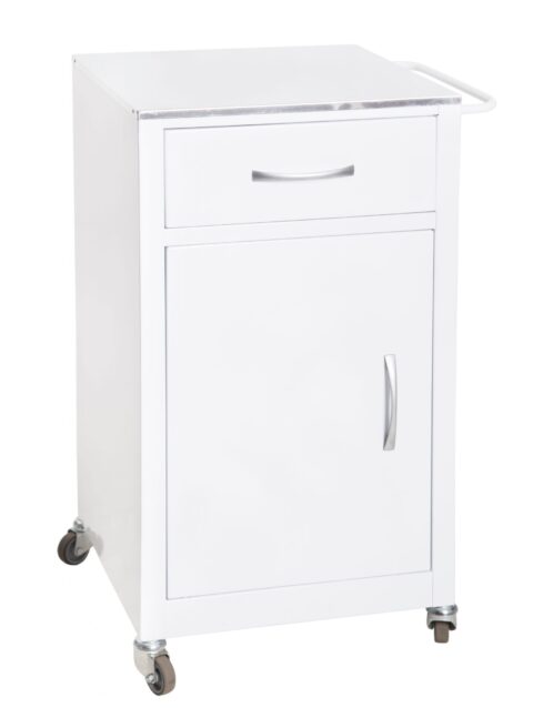 Single Bedside Locker Stainless Steel Top