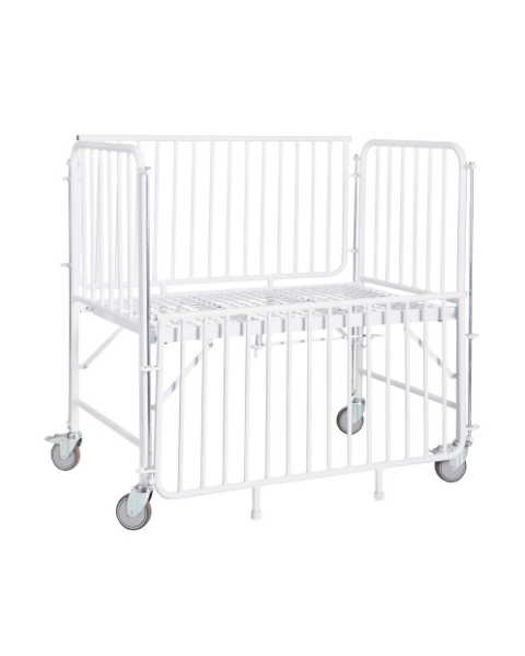 Child Cot Bed Mobile With Drop Down Cotsides