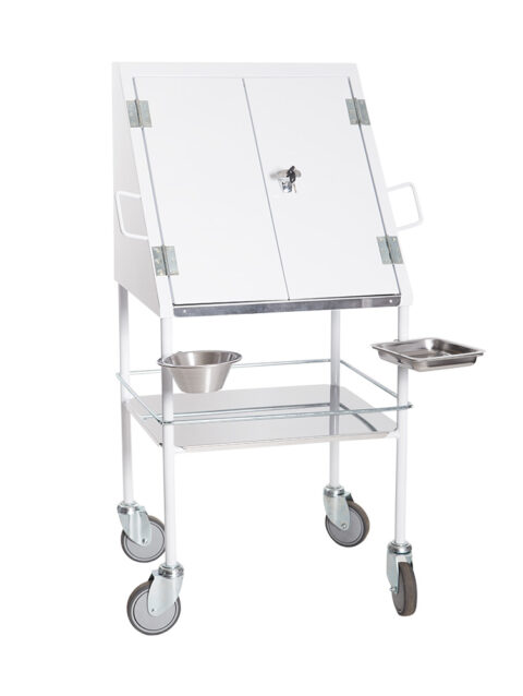 Double Door Utility Drug Cabinet Mobile