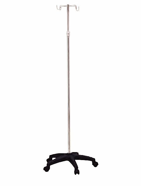 Infusion Stand Mobile 5 Legs Nylon Base