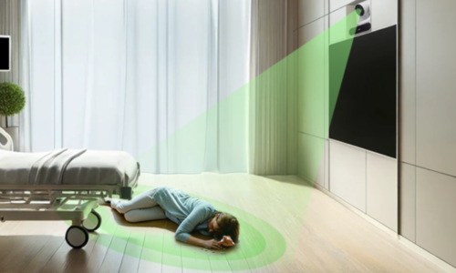 The MD720UIS is equipped with an Edge-AI Computer Vision model that can automatically detect abnormal events in the ward. For instance when a patient falls / leaves the bed within the cameras field of view, it triggers an alert to notify nursing station personnel.,