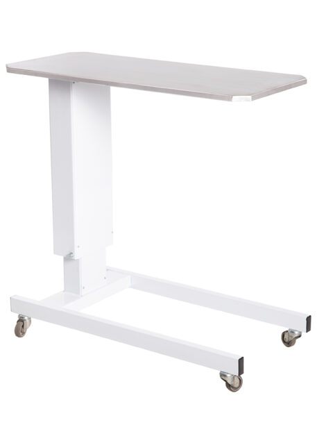 HI-LOW OVERBED TABLE – SPECIALISED STAINLESS STEEL TOP
