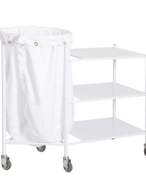 SOILED LINEN RECEIVER WITH 3 SHELVES